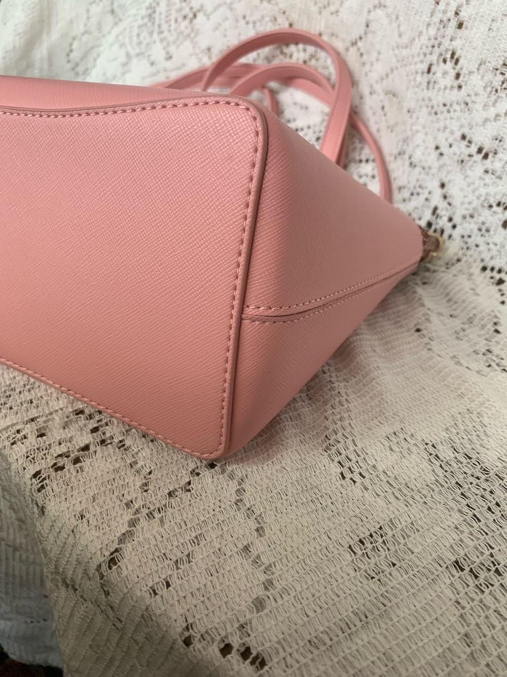 Kate Spade Flash Glitter Pink Satchel Crossbody Bag - Picture 9 of 16